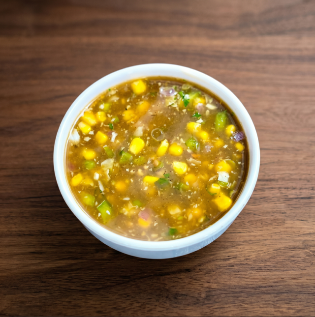 Sweet corn Soup.