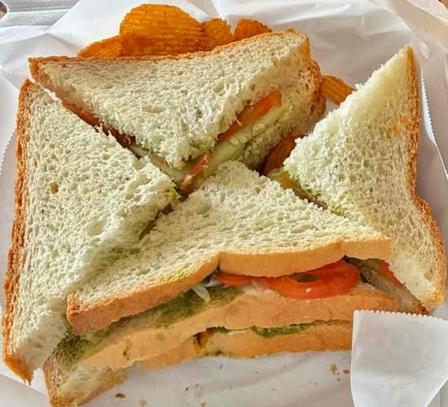 Aloo Veggie Sandwich.